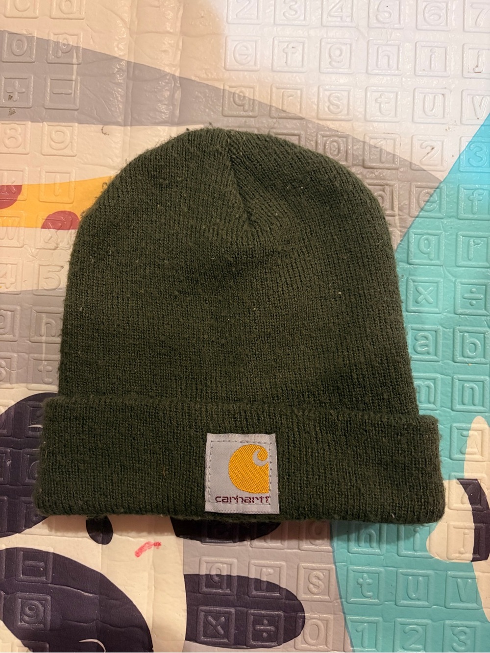 Carhartt Olive Green Knit Beanie Toddler / Infant